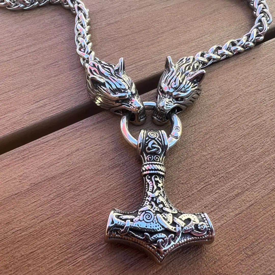Thors Hammer Necklace - Tiwaz Rune – Vikings of Valhalla US