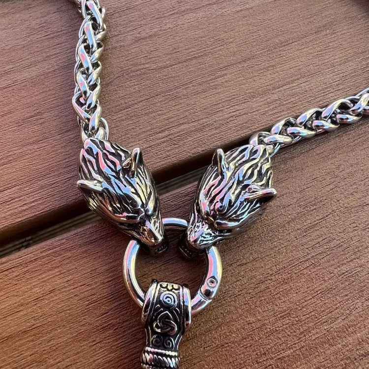 Mjolnir Necklace - Wolf Protection