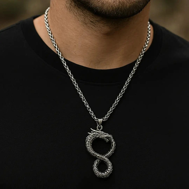 Ouroboros Dragon Necklace