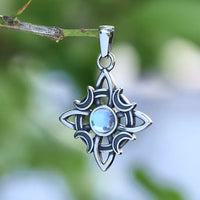 Necklace \"Keep the Light\" with moonstone