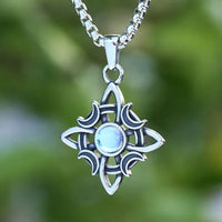 Necklace \"Keep the Light\" with moonstone