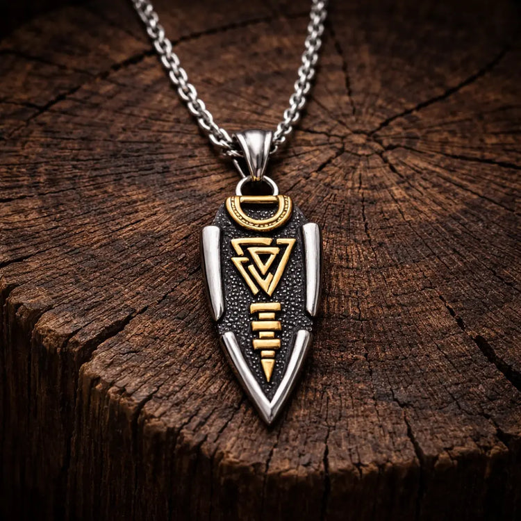 Odin's Spear Necklace - Valknut