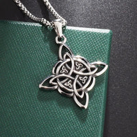 Eternal Life\" necklace Celtic trinity knot