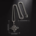 Eternal Life" necklace Celtic trinity knot