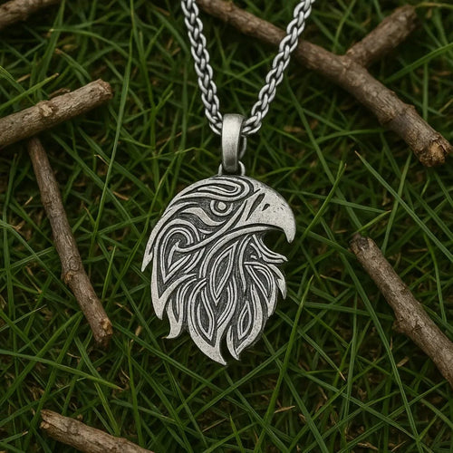 Collier Collier tête du corbeau d'Odin - Odins Hall
