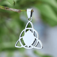 Triquetra \"Talisman of Femininity\" necklace with moonstone