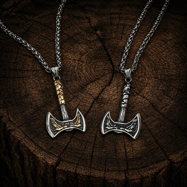 Viking Necklace \"Odin's Echo Amulet\"