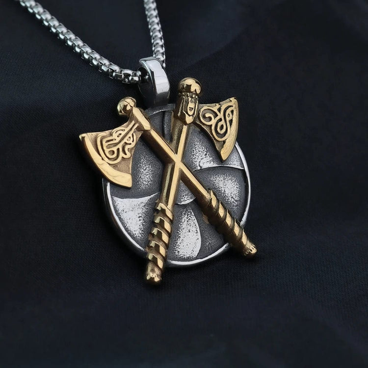 Viking Necklace - Axe Shield