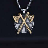 Viking Necklace - Axe Shield