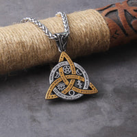 Viking Necklace \"Triquetra Commandments Necklace