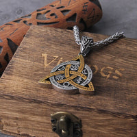 Viking Necklace \"Triquetra Commandments Necklace