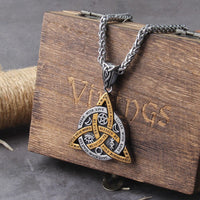 Viking Necklace \"Triquetra Commandments Necklace