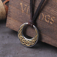 Viking Necklace \"Kiss of the Moon: Celtic Knot Pendant