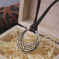 Viking Necklace \"Kiss of the Moon: Celtic Knot Pendant