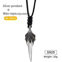 925 Sterling Silver Viking Necklace - La Griffe du Dragon