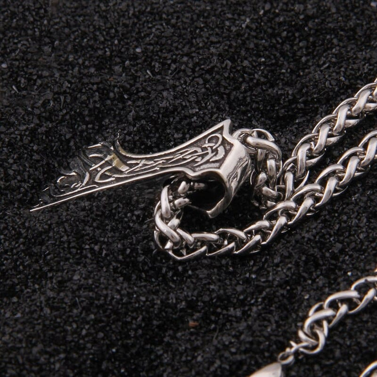 925 Sterling Silver Viking Necklace - The Battle Axe