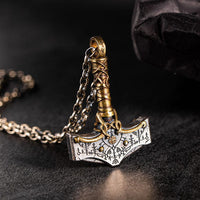 925 Sterling Silver Viking Necklace - La Masse Divine