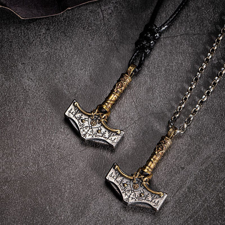 925 Sterling Silver Viking Necklace - La Masse Divine