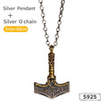 925 Sterling Silver Viking Necklace - La Masse Divine
