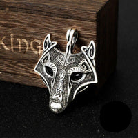 Pendant in 925 Sterling Silver - Fenrir Mask