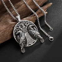 Hugin et Munin Viking necklace