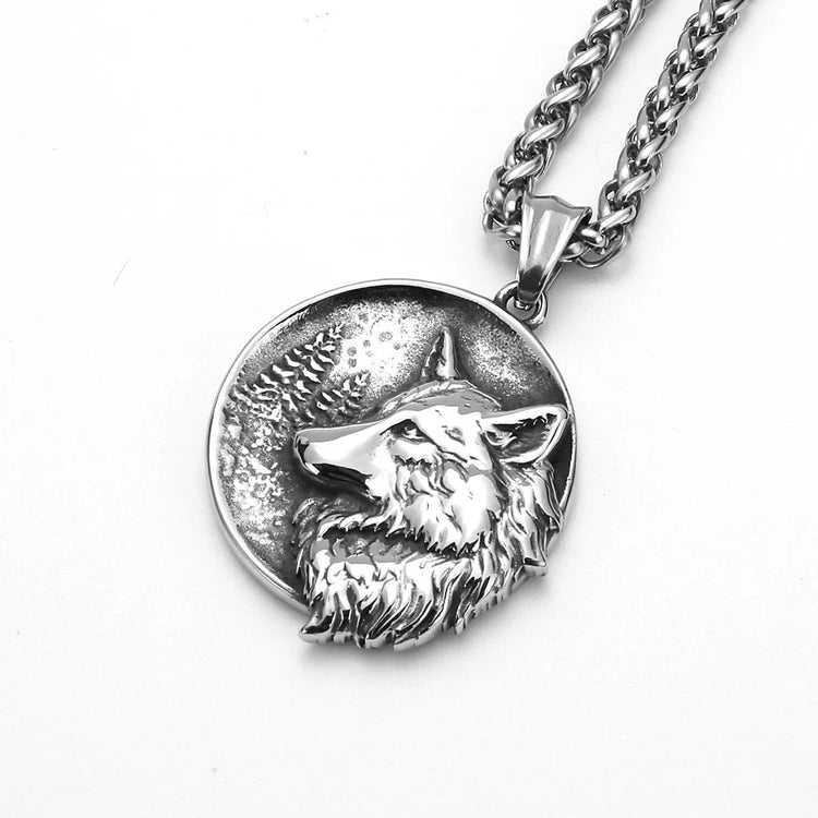 Wolf Awakening\" viking necklace