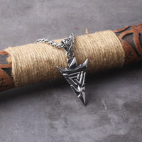 Viking Necklace \"Odin's Lance Valknut Necklace