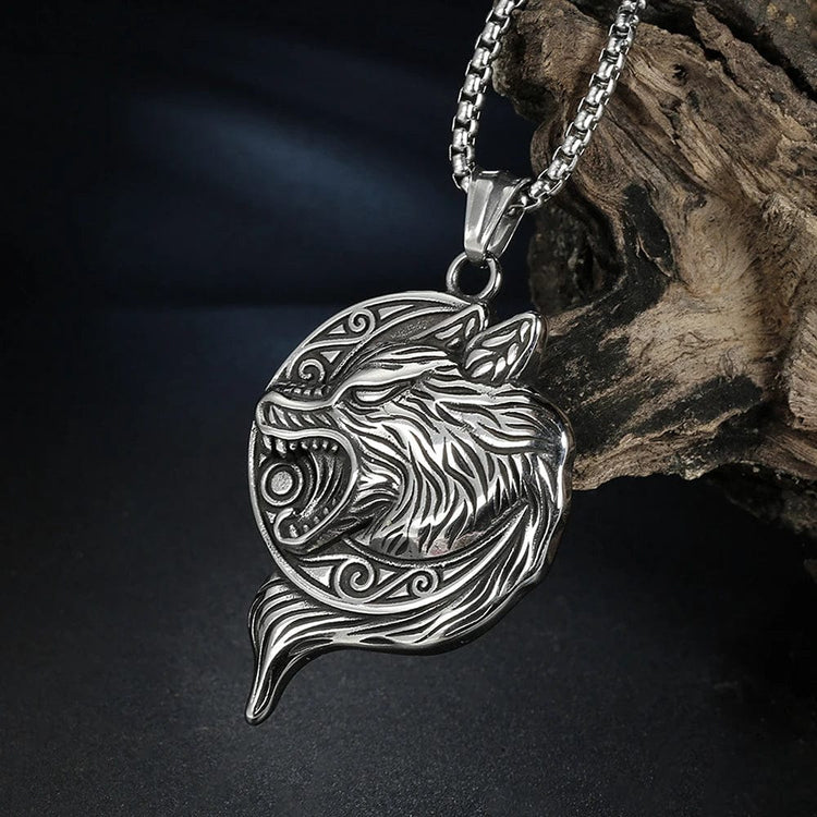 Viking necklace the roar of the great Fenrir