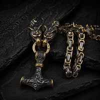 Viking Wolf Necklace - Sköll and Hati
