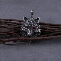 Viking necklace Fenrir head