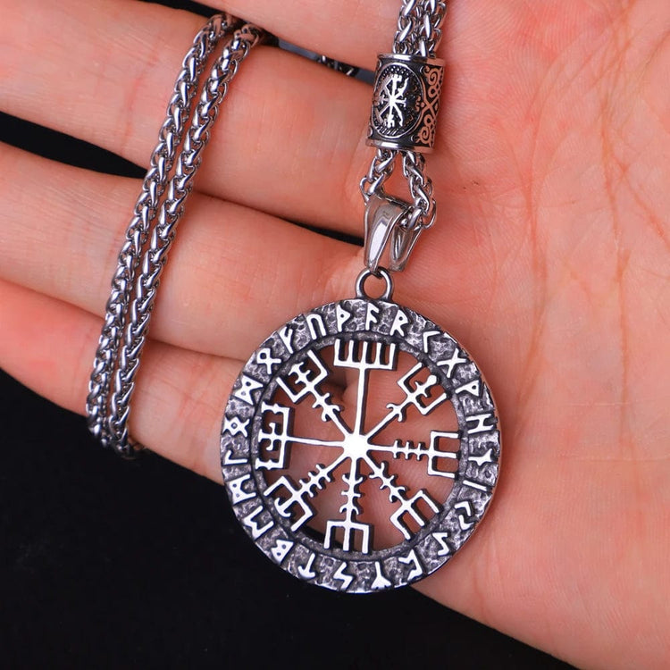 vegvisir \"find your way\" viking necklace