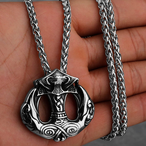 collier Collier Vikings "Médaillon du Marteau et du Messager" - Odins Hall