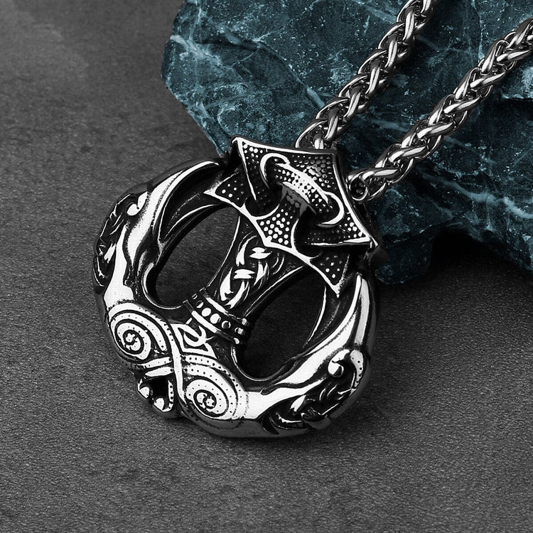 Viking Necklace "Medallion of the Hammer and Messenger