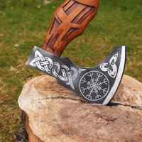 Viking Warrior Axe - \"Wrath of Huginn and Muninn