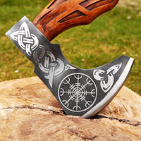 Viking Warrior Axe - \"Wrath of Huginn and Muninn