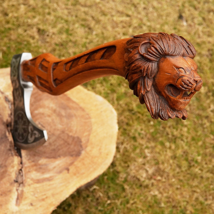 Viking Warrior Axe - \"Wrath of Huginn and Muninn