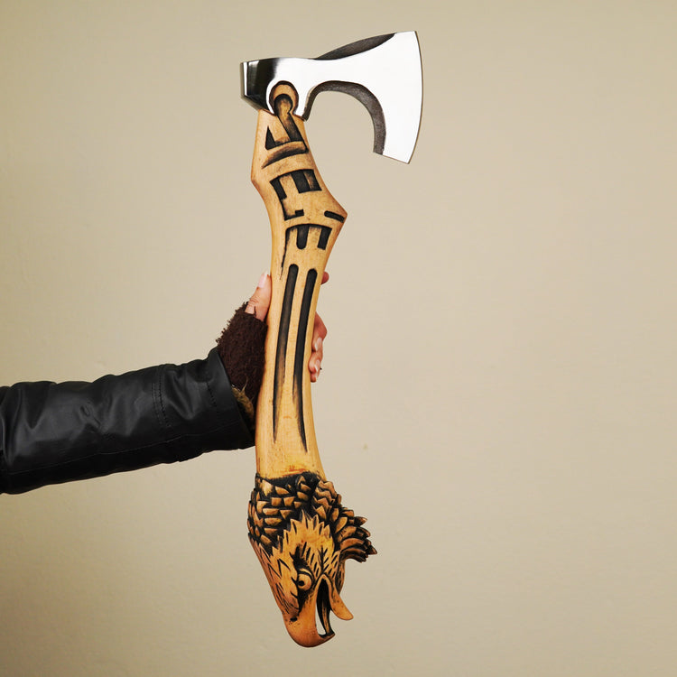 Viking Warrior Axe - \"Eclipse of Hrafn and Skuggi