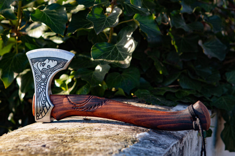 Viking Warrior Axe - \"Axe of the Aurora Borealis