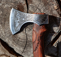 Viking Warrior Axe - \"Axe of the Aurora Borealis