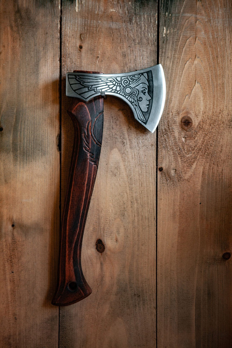 Viking Warrior Axe - \"Axe of the Aurora Borealis