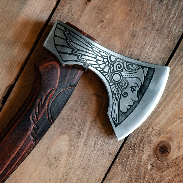 Viking Warrior Axe - \"Axe of the Aurora Borealis