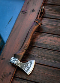 Viking Warrior Axe - \"Axe of the Aurora Borealis