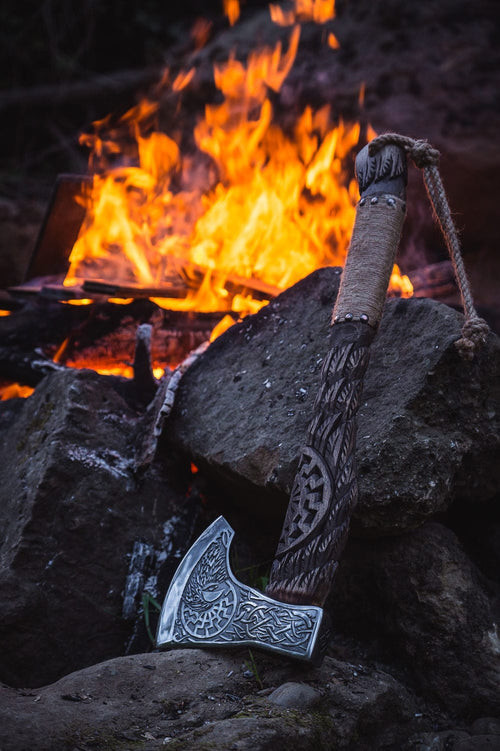 Haches Hache Guerrière Viking - "Hache du Frimas" - Odins Hall