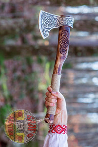 Viking Warrior Axe - \"Souffle Glacial\" (Ice Breath)