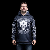 Viking Hoodie \"Warrior Skull Hoodie - Journey to Valhalla