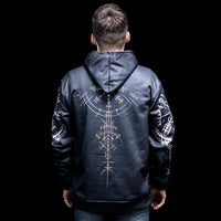 Viking Hoodie \"Warrior Skull Hoodie - Journey to Valhalla