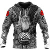 Viking Hoodie "Hoodie Mjöllnir and Valknut