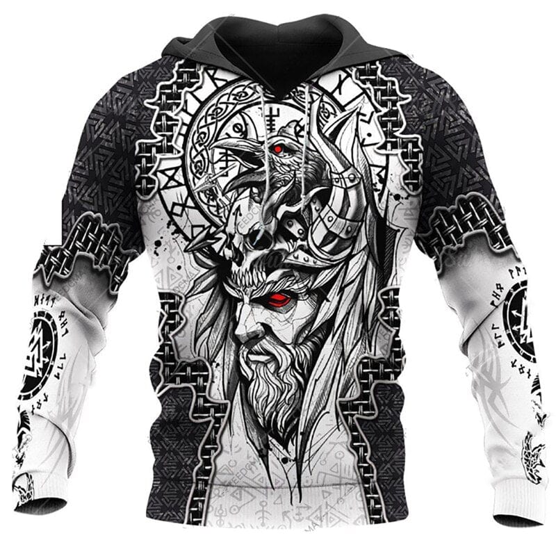 Odin s raven eye Viking hoodie Odin s Hall