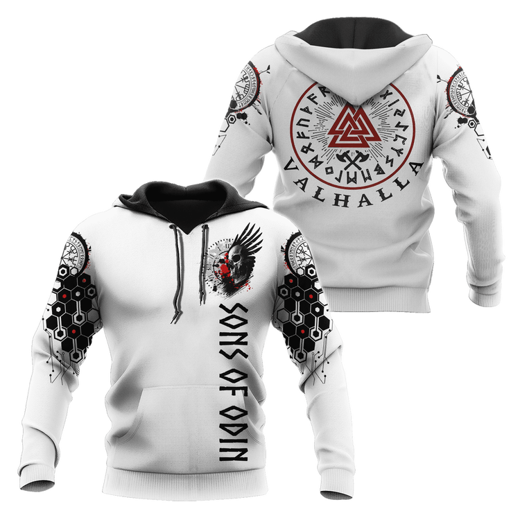 Viking Hoodie \"Rune Valknut Path to Valhalla