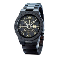 Wooden watch - Vegvisir